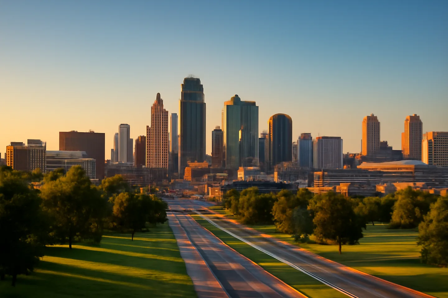 Sell land in Kansas City, Missouri - aerial view of Kansas City landscape
