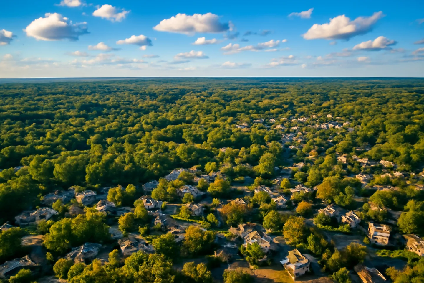 Sell land in St. Louis County, Missouri - aerial view of St. Louis County landscape