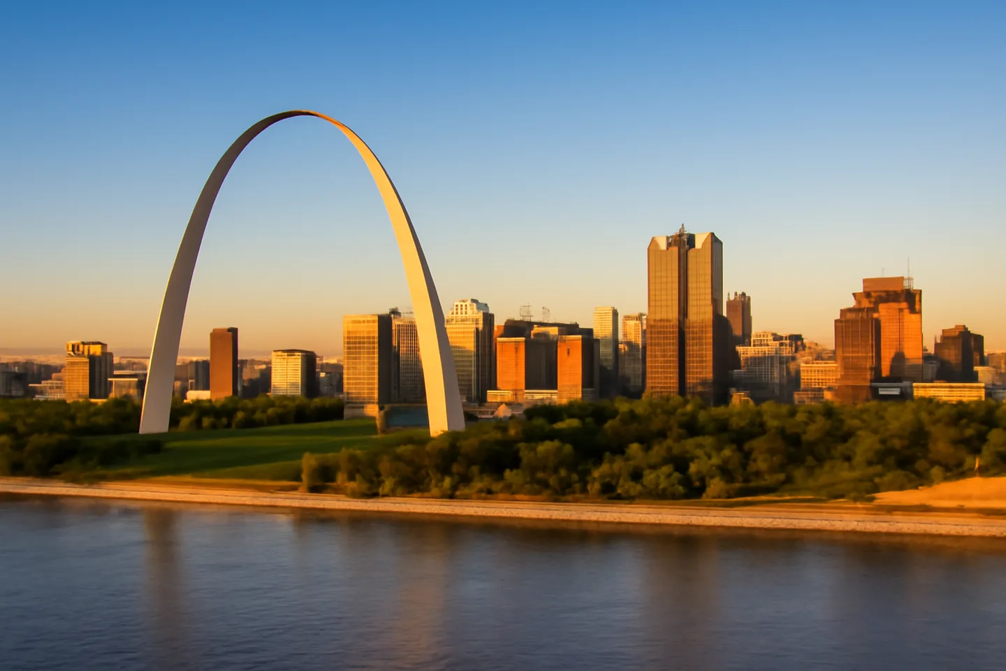 Sell land in St. Louis, Missouri - aerial view of St. Louis landscape
